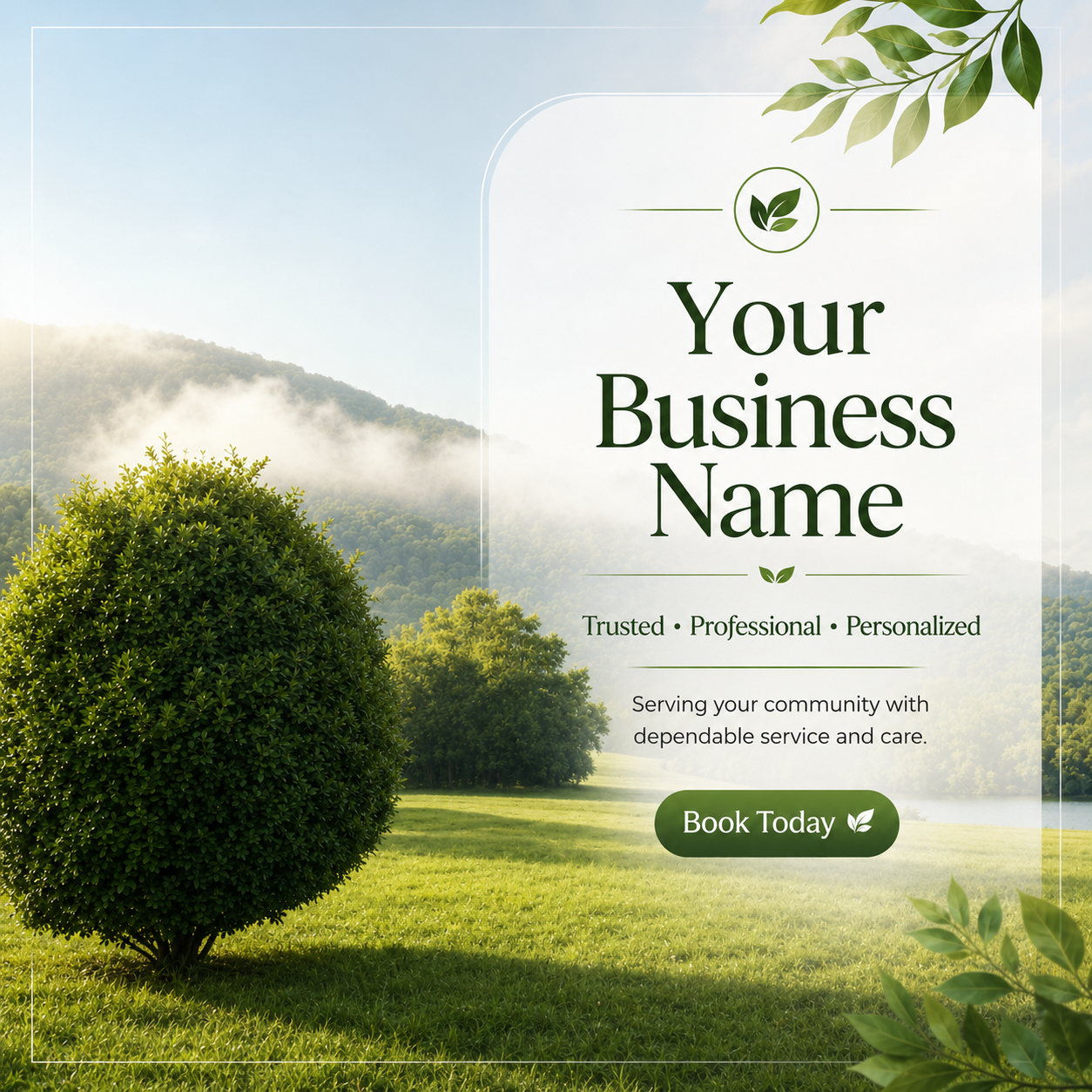 Business advertising example